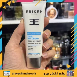 erikeh moisture care face Gel Cream For Combination to oily Skin-Mahroo Cosmetics-ژل کرم آبرسان اریکه-لوازم آرایش اورجینال مهرو-سایت تبلیغاتی نیازجو