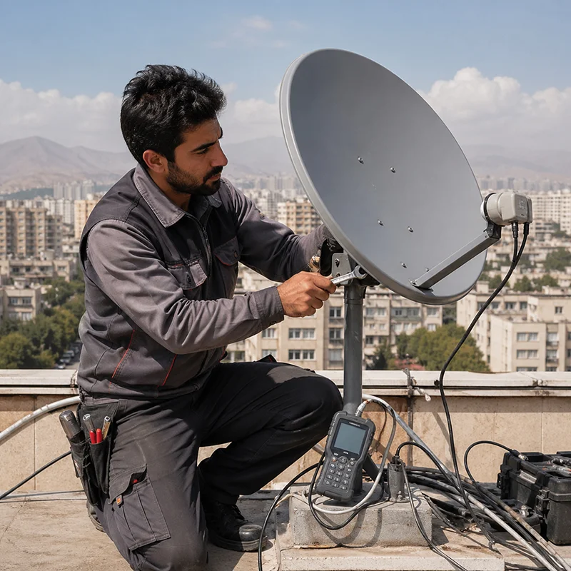 نصب ماهواره شرق تهران