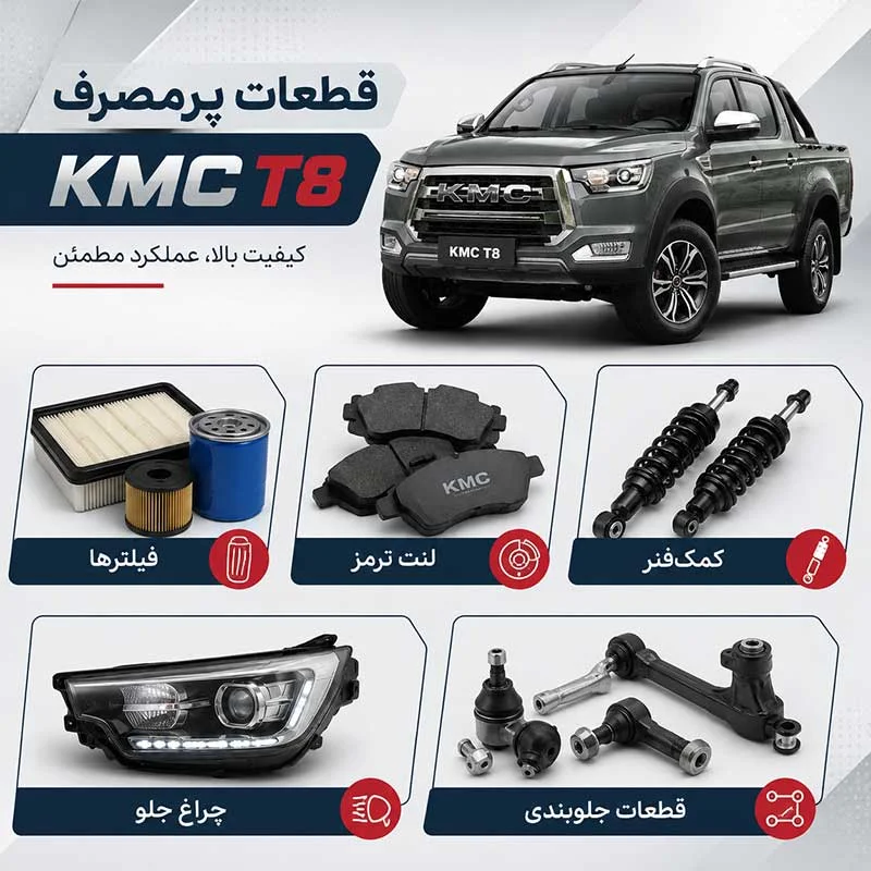 لوازم یدکی KMC T8