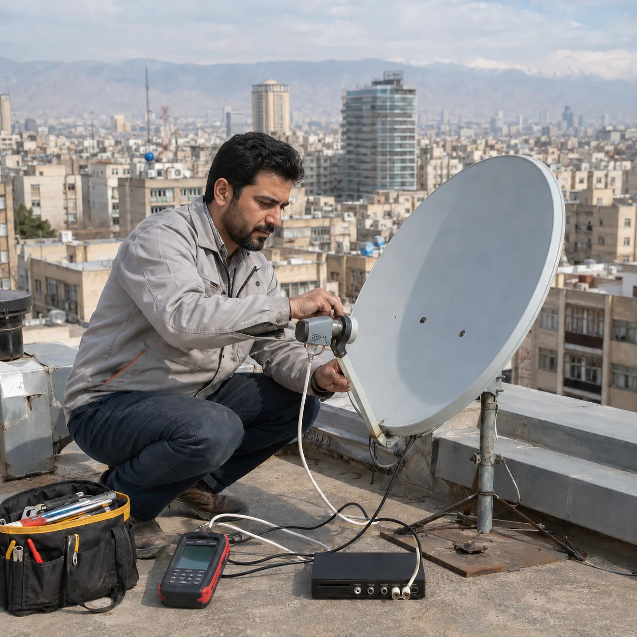نصب آنتن شرق تهران