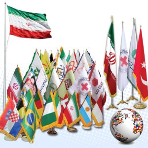 چاپ فوری پرچم رومیزی، تشریفات، اهتزاز و پرچم لمینت