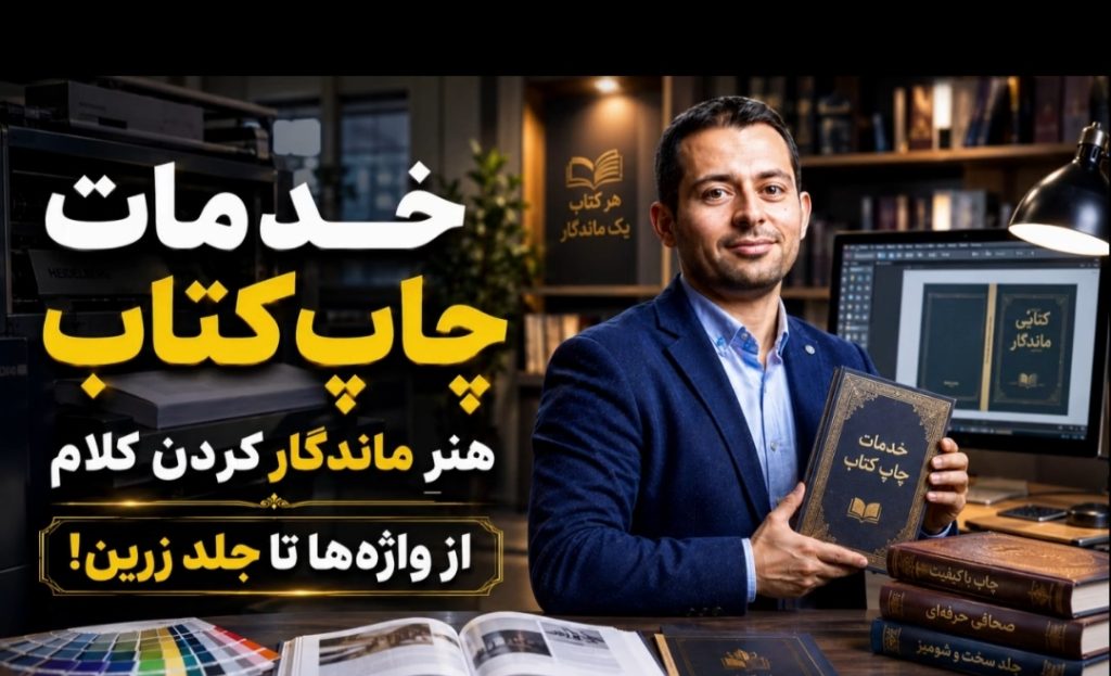 خدمات چاپ کتاب: هنر ماندگار کردن کلام و مسیر تضمینی تا اخذ مدرک